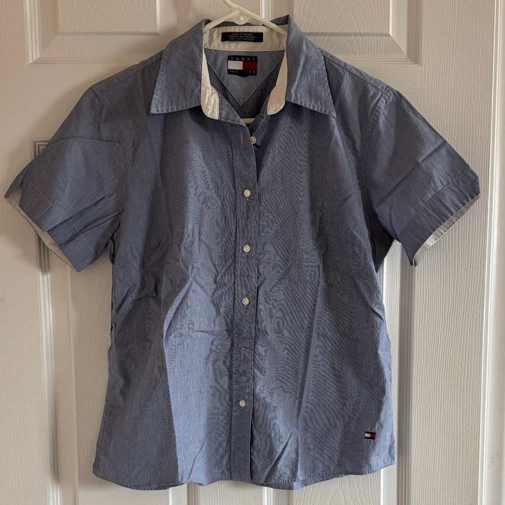 Tommy Hilfiger Men's Navy Button Down Shirt